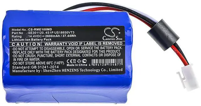 Alt view image 3 of 5 - Battery for ResMed Stellar 100 150 R241-7254 117482-2 F559781 SE301120 14.4V