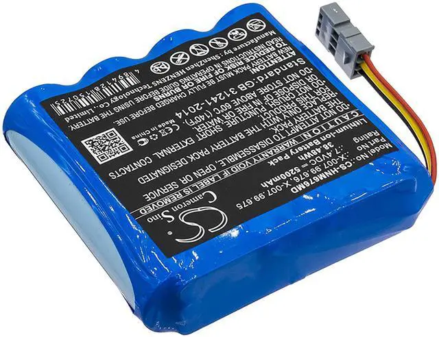 Alt view image 2 of 5 - Battery for Heine mPack LL X-007.99.675 X-007.99.676 CS-HNM676MD OMEGA500 ML4