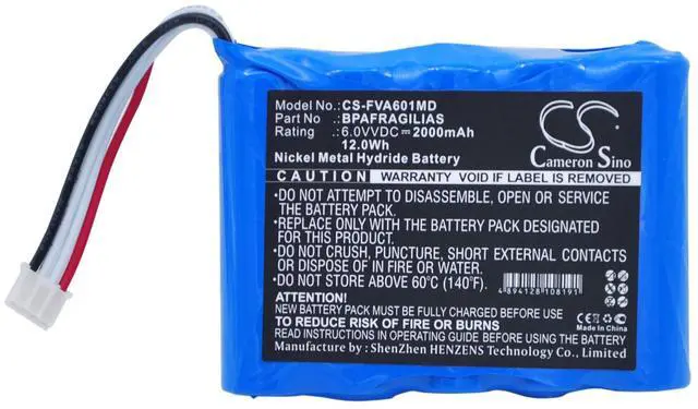 Alt view image 5 of 6 - Battery for Fresenius Agilia Injectomat 99178130 BPAFRAGILIAS MB3639 MB3639-O