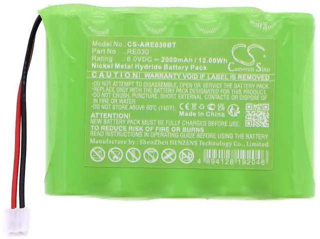Alt view image 3 of 5 - Battery for Alula Repeater Translator RE030 Alarm System CS-ARE030BT 6V Ni-MH