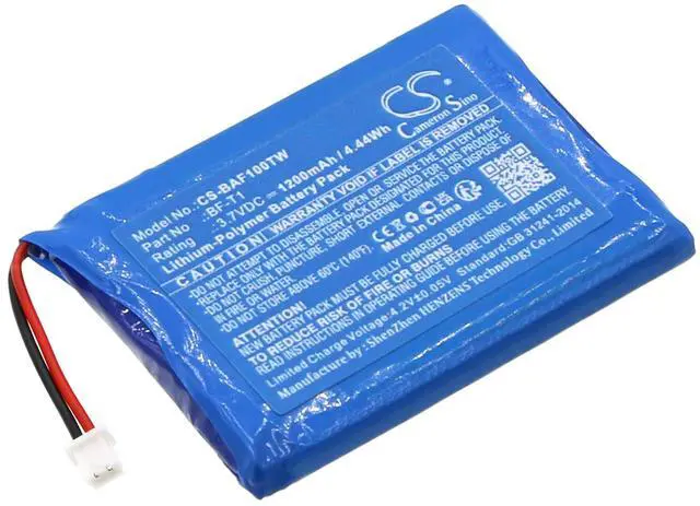 Main image of Battery for Baofeng BF-T1 UHF T1 Two-Way Radio CS-BAF100TW 3.7v 1200mAh / 4.44Wh
