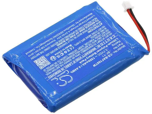 Alt view image 2 of 6 - Battery for Baofeng BF-T1 UHF T1 Two-Way Radio CS-BAF100TW 3.7v 1200mAh / 4.44Wh