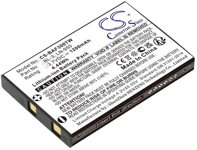 Main image of Battery for Yaesu VX3 UV3R Baofeng BF-R5 BF-T6 C5 UV-3R INTEK BL-3 LN-950 Li-ion