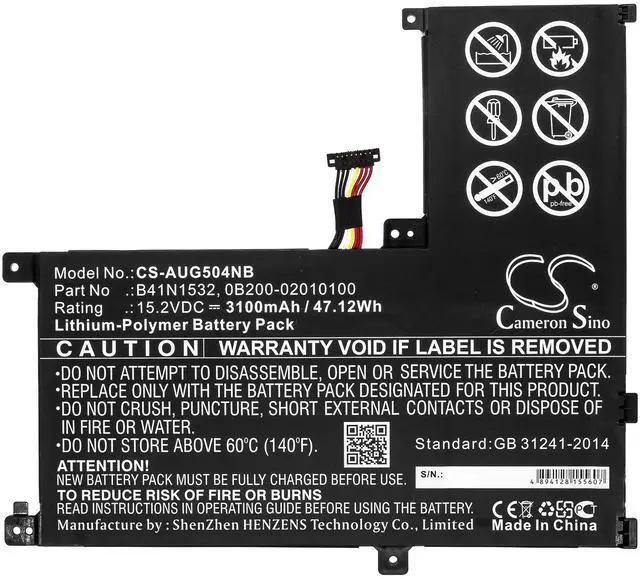 Alt view image 3 of 5 - Battery for Asus Q504U Q504UAK Q504UA Zenbook Flip UX560 0B200-02010100 B41N1532