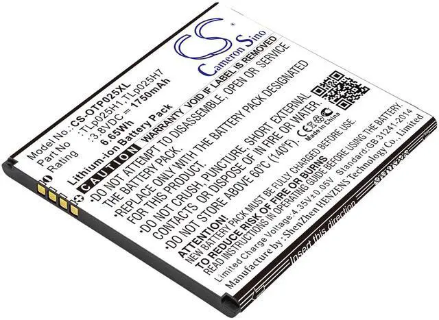Main image of Battery for Alcatel One Touch POP 4 OT-5051 OT-5051D OT-5051X TLp025H1 TLp025H7