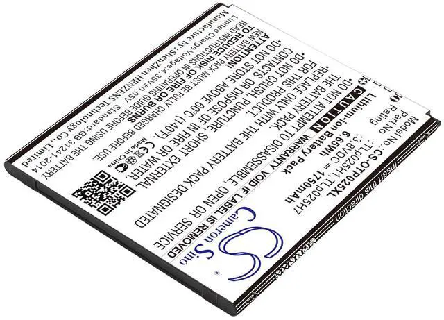 Alt view image 2 of 3 - Battery for Alcatel One Touch POP 4 OT-5051 OT-5051D OT-5051X TLp025H1 TLp025H7