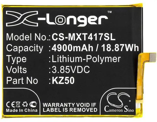 Alt view image 3 of 4 - Battery for Motorola Moto G Power PAH30004 PAH30004US XT20417 KZ50 CS-MXT417SL