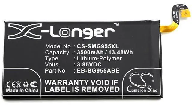 Alt view image 3 of 4 - Battery for Samsung Dream 2 Galaxy S8 Plus EB-BG955ABA EB-BG955ABE GH43-04733A