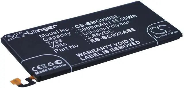 Alt view image 2 of 6 - Battery for Samsung Galaxy S6 Plus Edge+ EB-BG928ABE GH43-04526A GH43-04526B