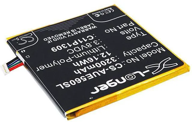 Alt view image 2 of 6 - Battery for Asus Fonepad Note 6 FHD6 K00G ME560CG Padfone C11P1309 1ICP/5/69/62