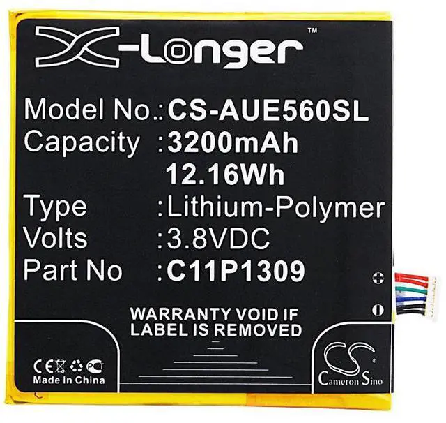Alt view image 5 of 6 - Battery for Asus Fonepad Note 6 FHD6 K00G ME560CG Padfone C11P1309 1ICP/5/69/62