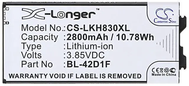 Alt view image 5 of 5 - Battery for LG AS992 G5 Lite SE H820 H830 VS987 BL-42D1F EAC63238801 EAC63238901