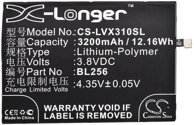 Alt view image 5 of 6 - Battery for Lenovo A7010a48 A7010-A48 K51c78 X3 Lite PB1-750N Vibe K4 Note BL256