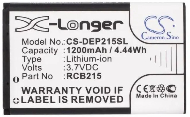 Alt view image 5 of 5 - Battery for Doro Wintec BT-N3650 RCB215 RCB405 LI3795bkG BT-214 H15132 SIB-11