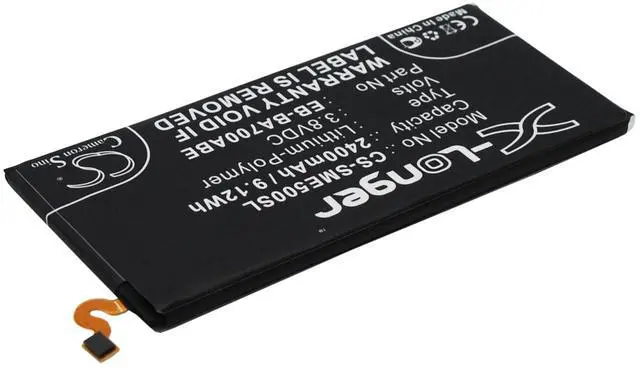 Alt view image 3 of 6 - Battery for Samsung Galaxy E5 SM-E500F SM-E500H SM-E500M EB-BE500ABA EB-BE500ABE