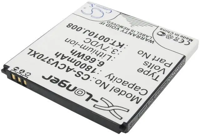 Alt view image 2 of 5 - Battery for Acer Liquid E2 Dou V370 JD-201212-JLQU-C11M-003 KT.0010J.008 Li-ion
