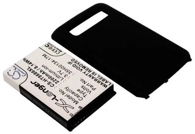 Alt view image 2 of 5 - Battery for HTC 7 Trophy Spark T8686 Verizon MWP6985 MWP6985VW 35H00134-17M BIG