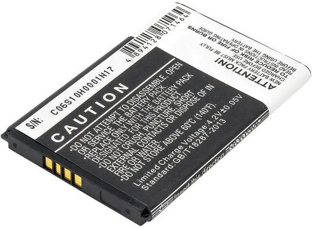 Alt view image 3 of 5 - Battery for Alcatel BY75 CAB150000SC1 CAB31Y0002C1 CAB31Y0006C1 TLiB5AA TLiB5AD
