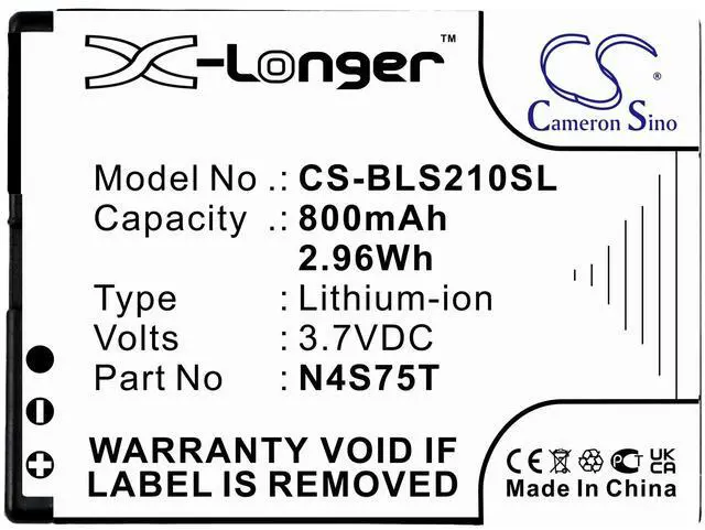 Alt view image 3 of 4 - Battery for BLU Deejay Touch Lindy AEG M320 Brondi Binatone SM800 N4S75J N4S75T