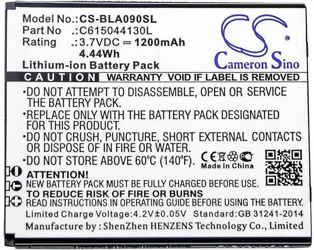 Alt view image 5 of 5 - Battery for BLU A090L A090U Advance 4.0 M NAVON T400 C615044130L CS-BLA090SL