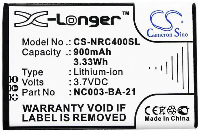 Alt view image 3 of 3 - Battery for Nolan B4 RCS Kits NC003-BA-21 Helmet Headset CS-NRC400SL Li-ion