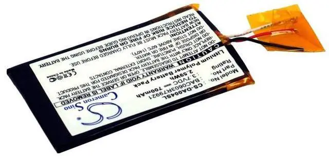 Alt view image 2 of 5 - Battery for Creative Zen Wav BAC0603R79921 Player CS-DA004SL 3.7v Li-Polymer