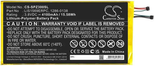 Alt view image 3 of 6 - Battery for Sony SGP611 SGP621 SGP641 SOT22 Xperia Z3 1286-0138 LIS1569ERPC