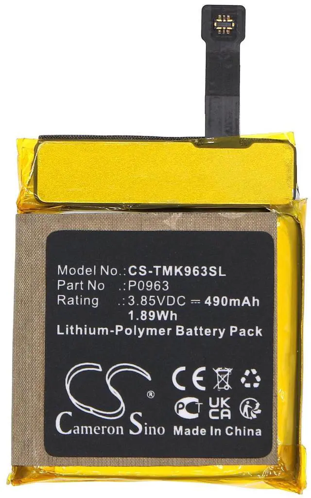 Alt view image 3 of 4 - Battery for T-Mobile SyncUP Kids P0963 Smartwatch CS-TMK963SL 3.85v Li-Polymer
