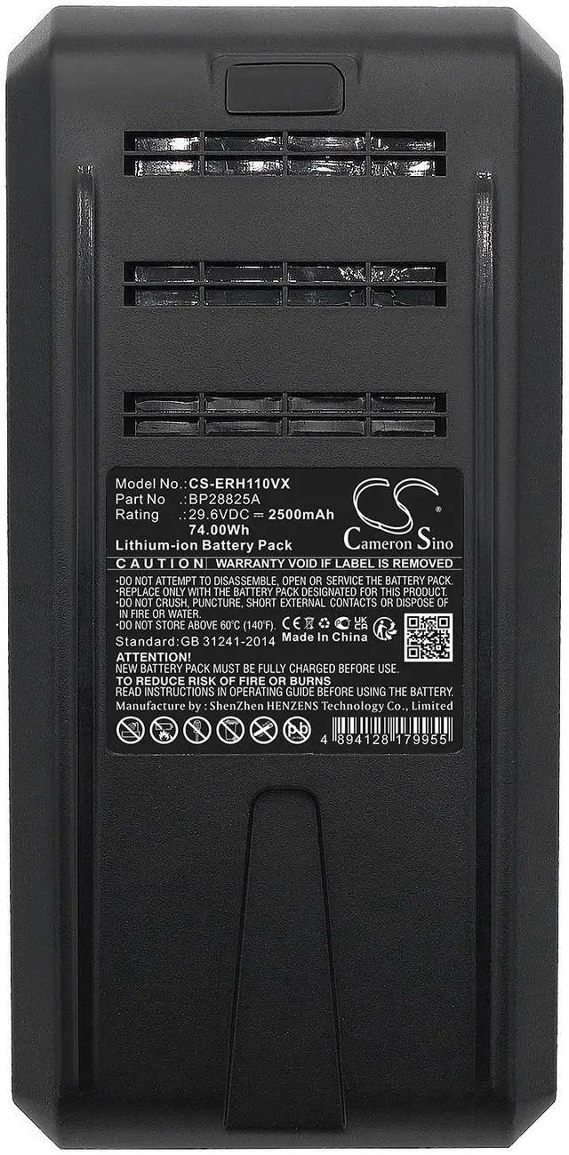 Alt view image 5 of 5 - Battery for Media P7 Q8 BP28825A Eureka H11 Vacuum Handheld Cordless CS-ERH110VX