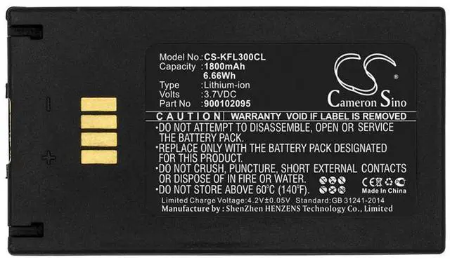 Alt view image 3 of 3 - Battery for Konftel 55W Conference Phone 55WX 900102095 CS-KFL300CL 3.7v Li-ion