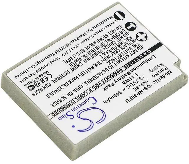Alt view image 2 of 5 - Battery for Fujifilm FinePix F440 Finepix Zoom F450 NP-30 Camera CS-NP30FU 3.7v
