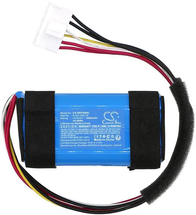 Alt view image 3 of 5 - Battery for Sony SRS-XP500 SRS-XP500B 9-301-009-76 IAA042GA Speaker CS-SRP500SL
