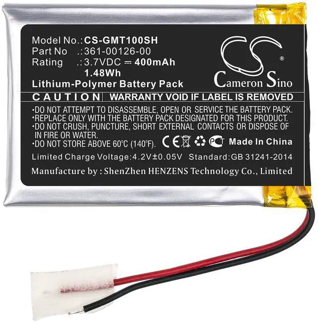 Alt view image 2 of 3 - Battery for Garmin 010-02357-00 Tactix Delta 361-00126-00 Smartwatch CS-GMT100SH