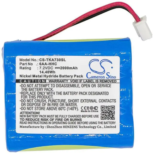 Alt view image 3 of 6 - Battery for TDK Life on Record A73 Boombox 6AA-HHC Speaker CS-TKA730SL 7.2v