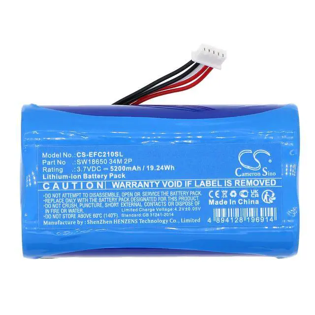 Alt view image 3 of 5 - Battery for Eufy 2C 2K C210 SoloCam TB210 Video Doorbell 2k 34M 2P CS-EFC210SL