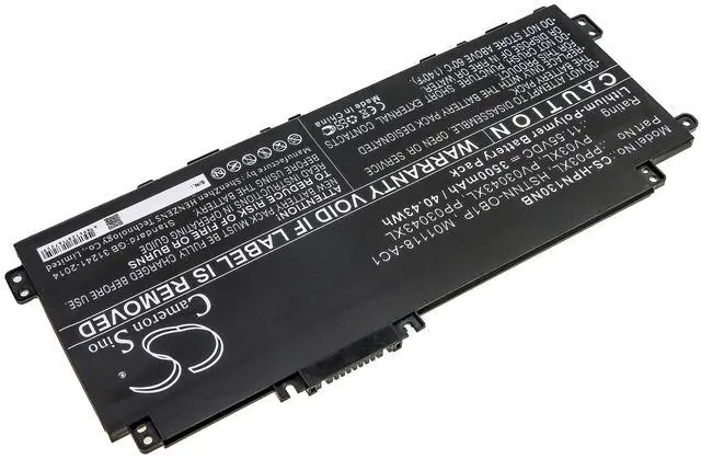 Alt view image 2 of 5 - Battery for HP PP03XL HSTNN-OB1P M01118-AC1 M01144-005 PV03XL Pavilion 14-DV