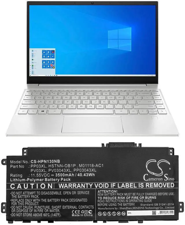 Alt view image 5 of 5 - Battery for HP PP03XL HSTNN-OB1P M01118-AC1 M01144-005 PV03XL Pavilion 14-DV