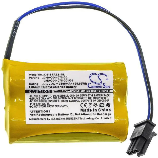 Alt view image 3 of 5 - Battery for 3HAC044075-001 3HAB2038-1 ABB IRB 140 1410 1600 IRC5 Flexpendant
