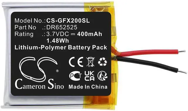 Alt view image 3 of 4 - Battery for GolfBuddy DR652525 Voice X 2ALG4 VoiceX CS-GFX200SL 3.7V Li-Polymer