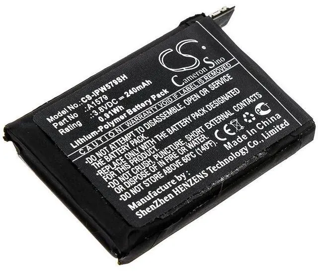 Main image of Battery for Apple A1579 iWatch 1 42mm Watch 1st Gen CS-IPW579SH 3.8V Li-Polymer