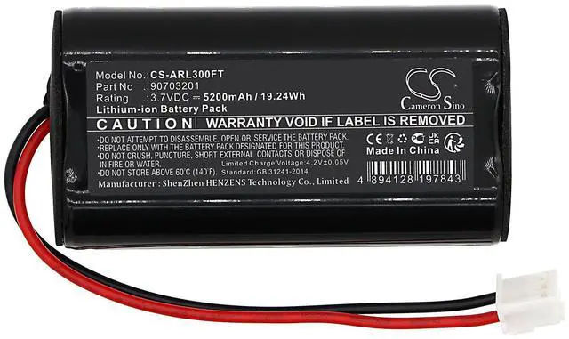 Alt view image 3 of 5 - Battery for ADARO 90703201 L3.60 Adalit L-3000 Power IL-300 CS-ARL300FT 3.7V