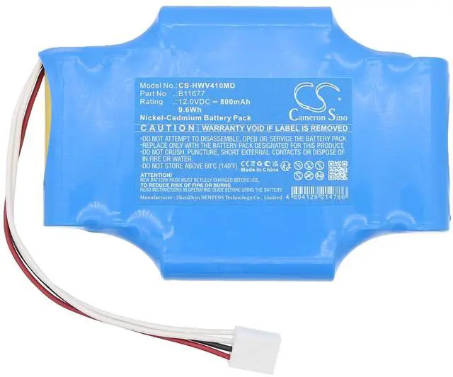 Alt view image 3 of 5 - Battery for H-Wave B11677 Muscle Stimulator P4T-4 CS-HWV410MD 12V Ni-CD