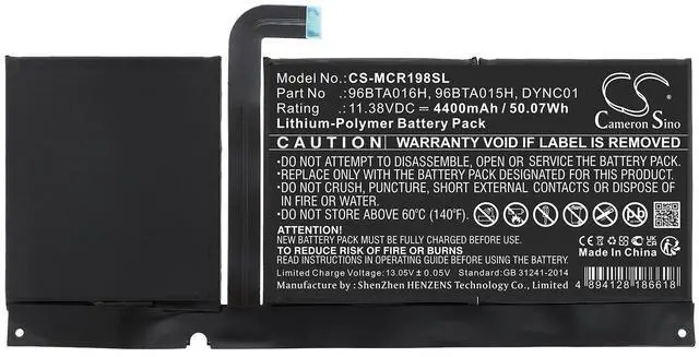 Alt view image 3 of 4 - Battery for Microsoft Surface Pro 8 1982 1983 96BTA016H 96BTA015H DYNC01 11.38V