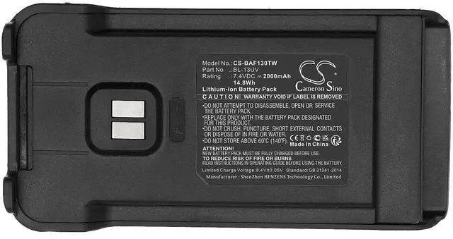 Alt view image 5 of 7 - Battery for LB-75L BL-13UV Retevis Radioddity GM-30 RT2 Pofung UV-5X UV-88 RT-85