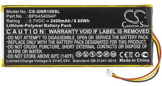 Alt view image 3 of 5 - Battery for Geneva BPS454094P WorldRadio DAB Digital CS-GNR100SL 3.7V Li-Polymer