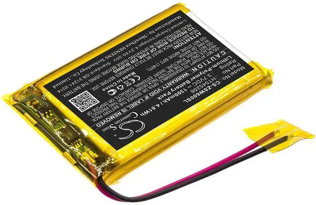 Alt view image 2 of 5 - Battery for IZZO HT545256 Swami 6000 Golf GPS CS-ZSW600SL 3.7V Li-Polymer