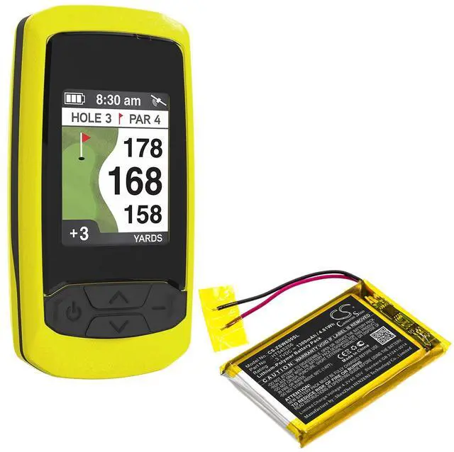 Alt view image 5 of 5 - Battery for IZZO HT545256 Swami 6000 Golf GPS CS-ZSW600SL 3.7V Li-Polymer