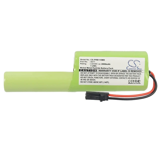 Alt view image 5 of 6 - Battery for Puritan Bennett Nellcor PB110 5677 CS-PRB110MD 3.6v 2000mAh 7.2Wh