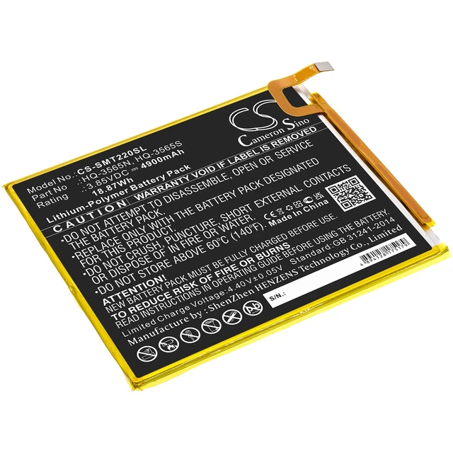 Main image of Battery for Samsung Galaxy Tab A7 Lite 8.7 SM-T220 SM-T225 HQ-3565N HQ-3565S
