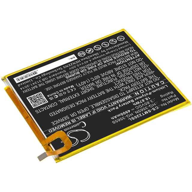 Alt view image 2 of 5 - Battery for Samsung Galaxy Tab A7 Lite 8.7 SM-T220 SM-T225 HQ-3565N HQ-3565S